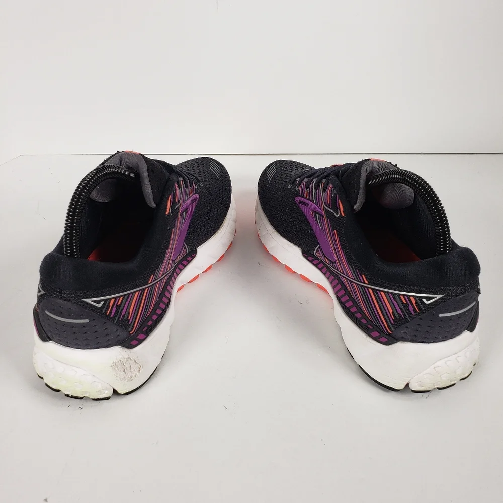 Brooks Adrenaline GTS 19 Womens Running Shoes Size 8.5 Black Purple 1202841D080 - Picture 4 of 7